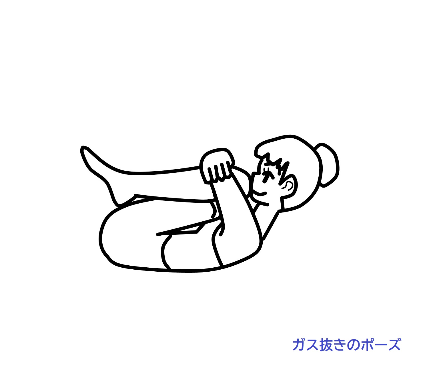 ガス抜きのポーズ